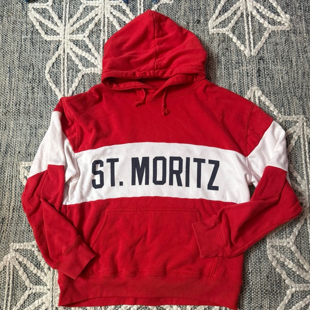Brandy Melville John Galt St. Moritz hoodie sweatshirt one size RARE